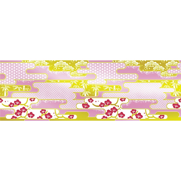 アルファ ビニール幕 60cm×50m 新春のイメージ PA7-0440 1本（ご注文単位1本）【直送品】