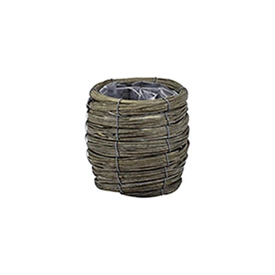 フォーシーズン バスケット 鉢カバー YG-035 グレー 1個(ご注文単位3個)【直送品】