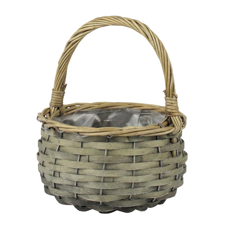 フォーシーズン バスケット アレンジ用 YD-131GR グレー 1個(ご注文単位6個)【直送品】