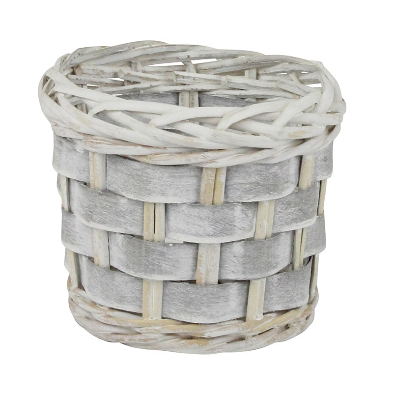 フォーシーズン バスケット 鉢カバー YS-004 グレー 1個(ご注文単位3個)【直送品】