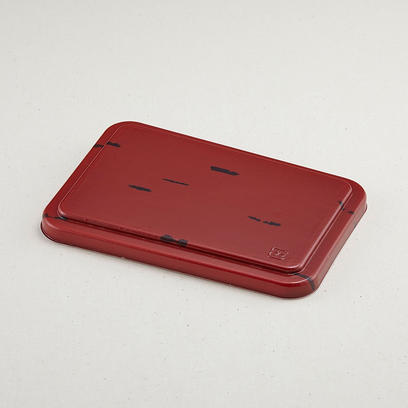 青葉紙業 弁当容器 蓋 B-23 ND赤うるし 201424 50枚/袋（ご注文単位12袋）【直送品】