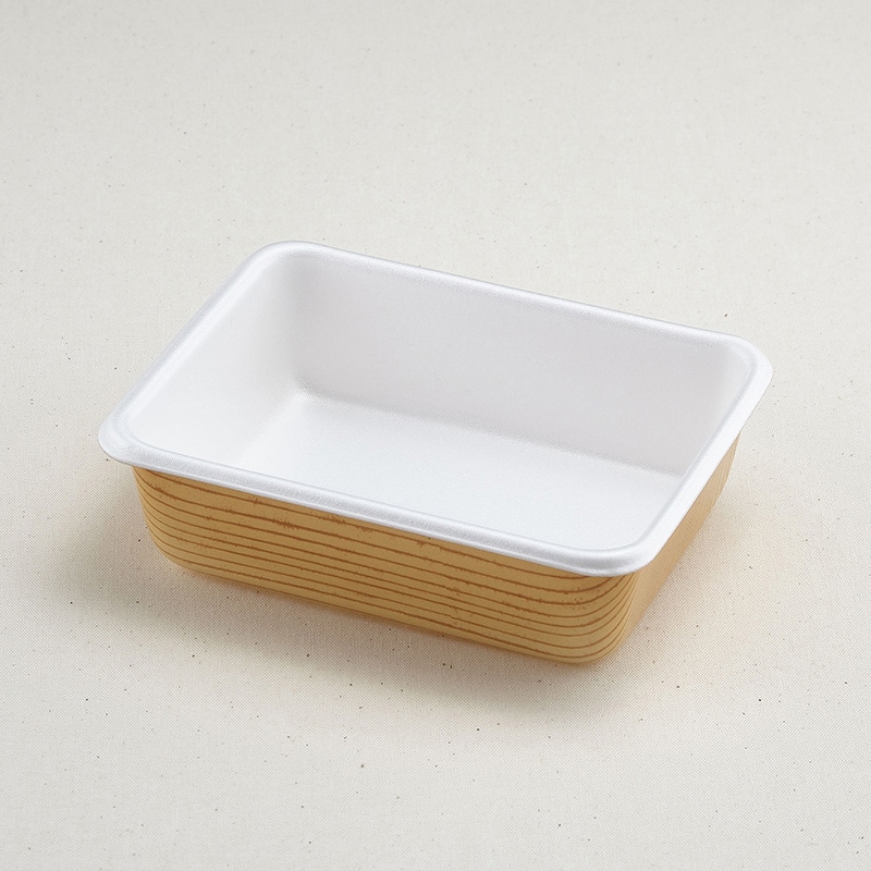 青葉紙業 弁当容器 本体 B-4 もくめ 201502 50個/袋（ご注文単位14袋）【直送品】