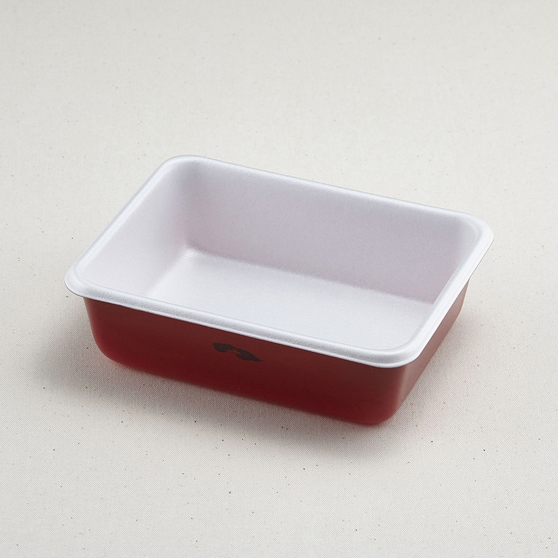 青葉紙業 弁当容器 本体 B-4 赤うるし 201504 50枚/袋（ご注文単位14袋）【直送品】