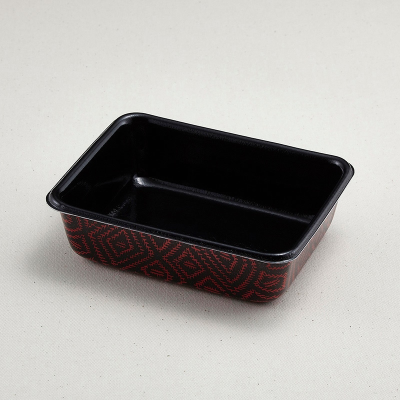 青葉紙業 弁当容器 本体 B-4 耐熱らんたい内黒 201510 50個/袋（ご注文単位14袋）【直送品】