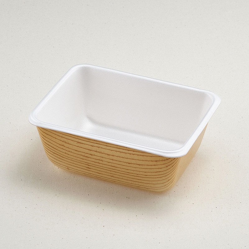 青葉紙業 弁当容器 本体 B-46 もくめ 201562 50個/袋（ご注文単位14袋）【直送品】