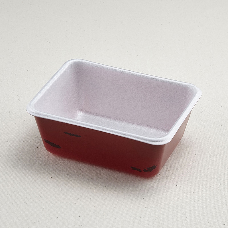 青葉紙業 弁当容器 本体 B-46 赤うるし 201564 50枚/袋(ご注文単位14袋)【直送品】