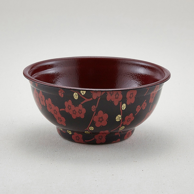 青葉紙業 丼容器 本体 D-1 赤梅内赤 205122 50個/袋（ご注文単位10袋）【直送品】