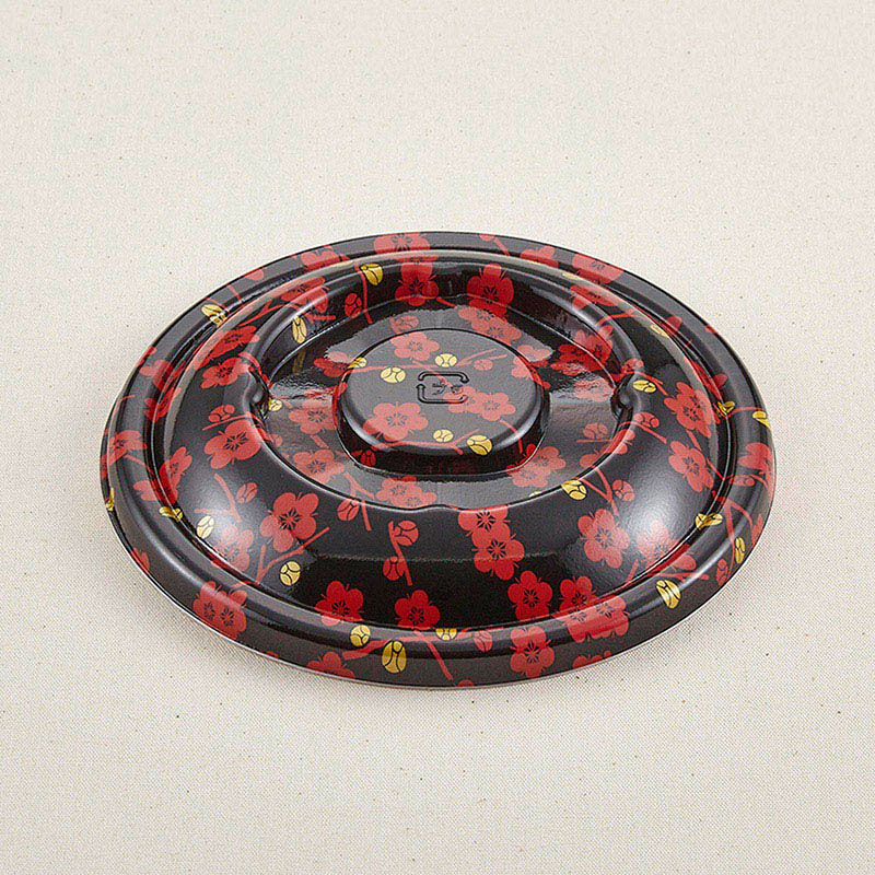青葉紙業 丼容器 蓋 D-1 赤梅 205171 50枚/袋（ご注文単位10袋）【直送品】