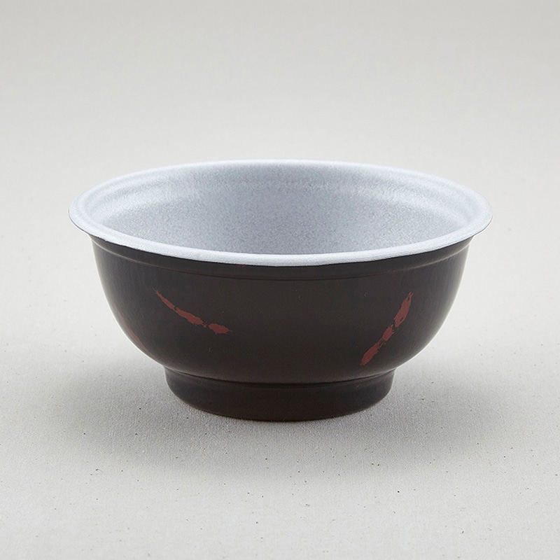青葉紙業 丼容器 本体 D-2 うるし 205203 50個/袋（ご注文単位12袋）【直送品】