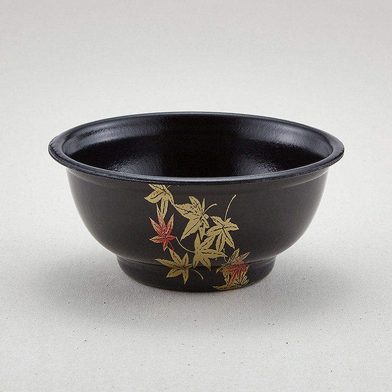 青葉紙業 丼容器 本体 D-2 もみじ内黒 205288 50個/袋（ご注文単位12袋）【直送品】