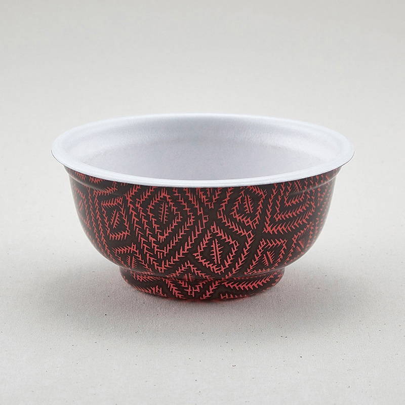 青葉紙業 丼容器 本体 D-3 らんたい 205417 50個/袋(ご注文単位12袋)【直送品】