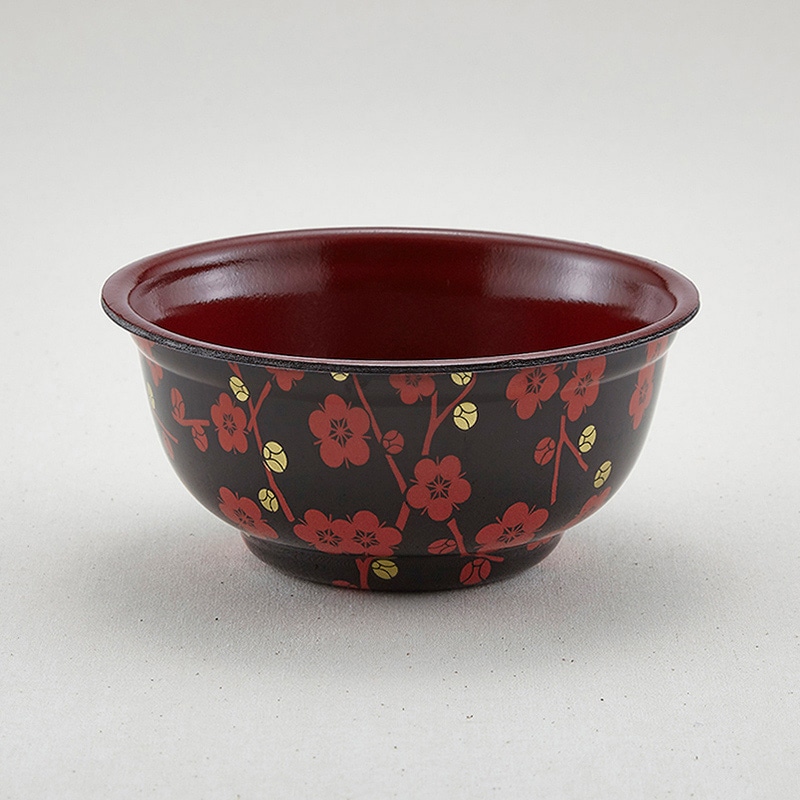 青葉紙業 丼容器 本体 D-3 赤梅内赤 205422 50枚/袋(ご注文単位12袋)【直送品】
