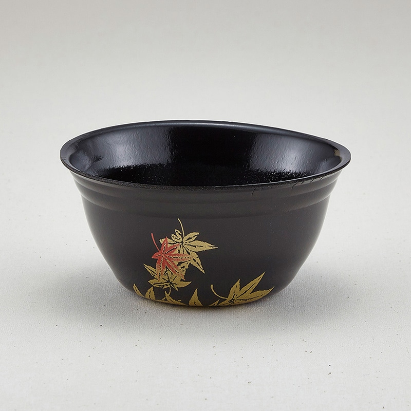 青葉紙業 丼容器 本体 D-6 もみじ内黒 206019 50個/袋(ご注文単位20袋)【直送品】