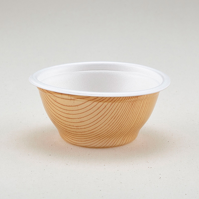 青葉紙業 丼容器 本体 D-7 もくめ 206052 50枚/袋(ご注文単位20袋)【直送品】