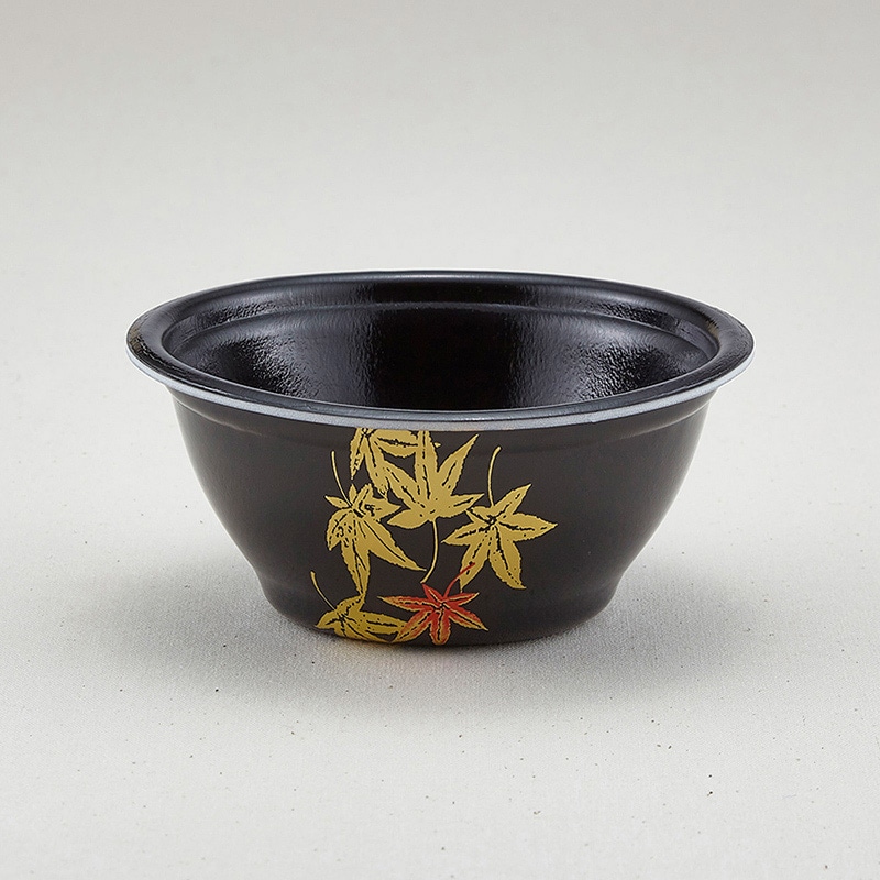 青葉紙業 丼容器 本体 D-7 もみじ内黒 206069 50個/袋（ご注文単位20袋）【直送品】
