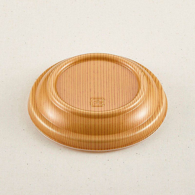 青葉紙業 丼容器 蓋 D-6 嵌合もくめ 206202 100枚/袋（ご注文単位10袋）【直送品】