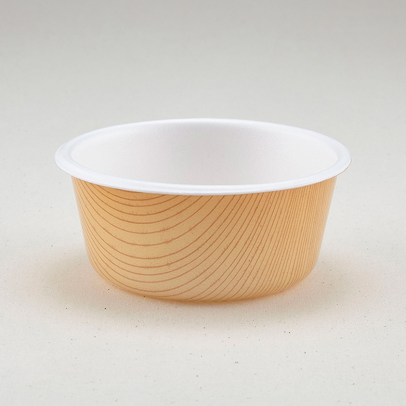 青葉紙業 丼容器 本体 D-8 もくめ 206402 100個/袋（ご注文単位8袋）【直送品】