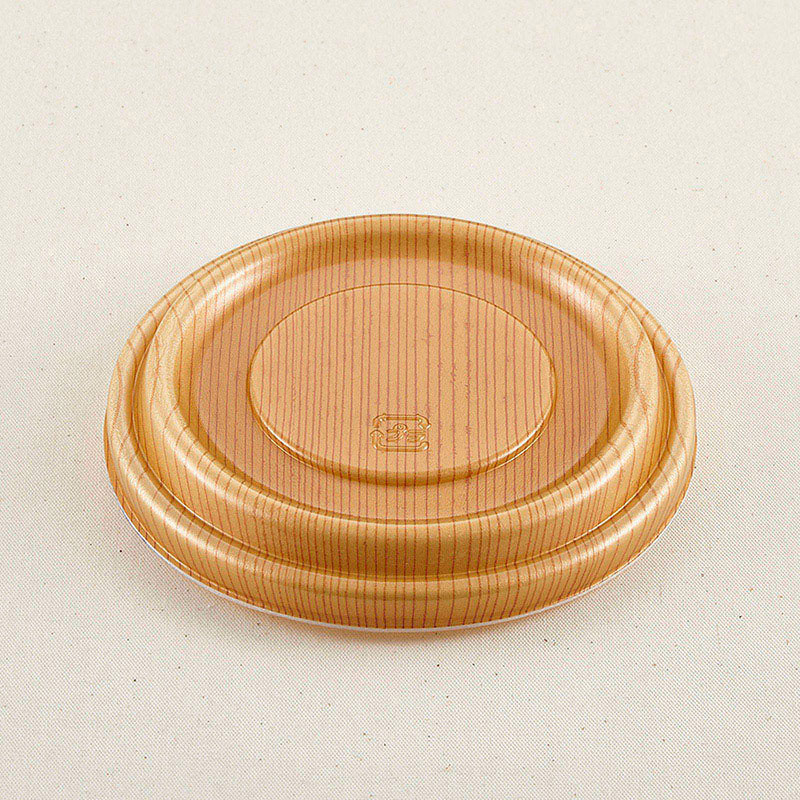 青葉紙業 丼容器 蓋 D-8 もくめ 206502 100個/袋（ご注文単位8袋）【直送品】