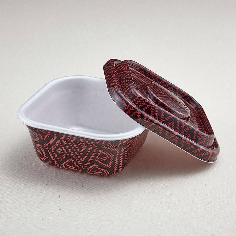 青葉紙業 丼容器 どん重 本体・蓋セット らんたいND 220285 50セット/袋（ご注文単位8袋）【直送品】