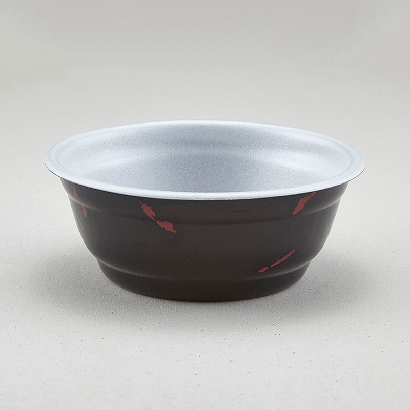 青葉紙業 麺容器 めん重 本体 うるし 220403 50個/袋（ご注文単位9袋）【直送品】