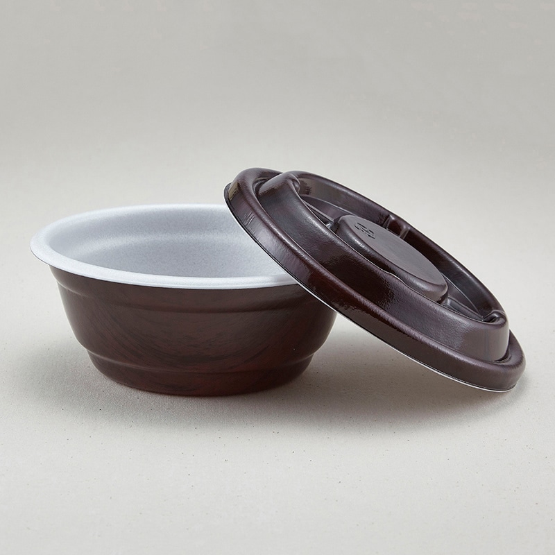 青葉紙業 麺容器 めん重 本体・蓋セット あかね 220556 50セット/袋（ご注文単位6袋）【直送品】