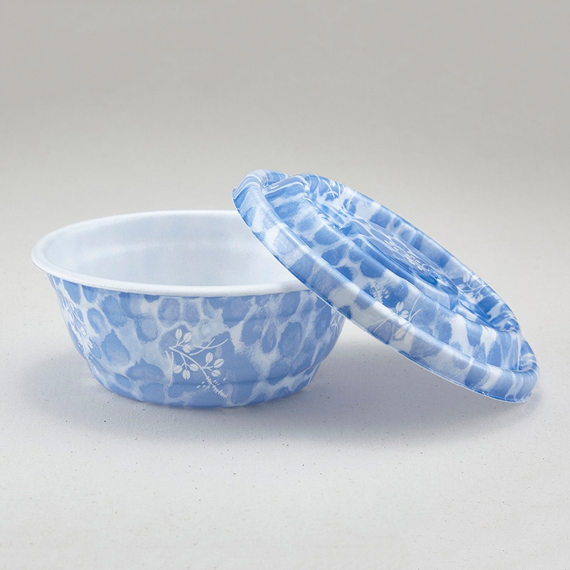 青葉紙業 麺容器 めん重 本体・蓋セット はぎ 220559 50セット/袋（ご注文単位6袋）【直送品】