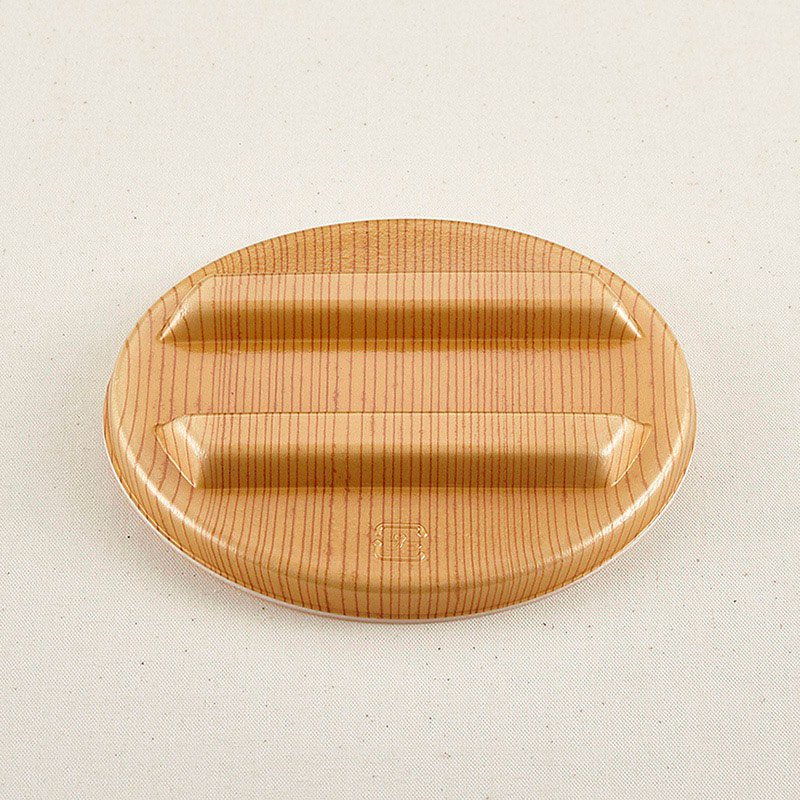 青葉紙業 丼容器 釜重 蓋 もくめ 221002 50枚/袋（ご注文単位16袋）【直送品】