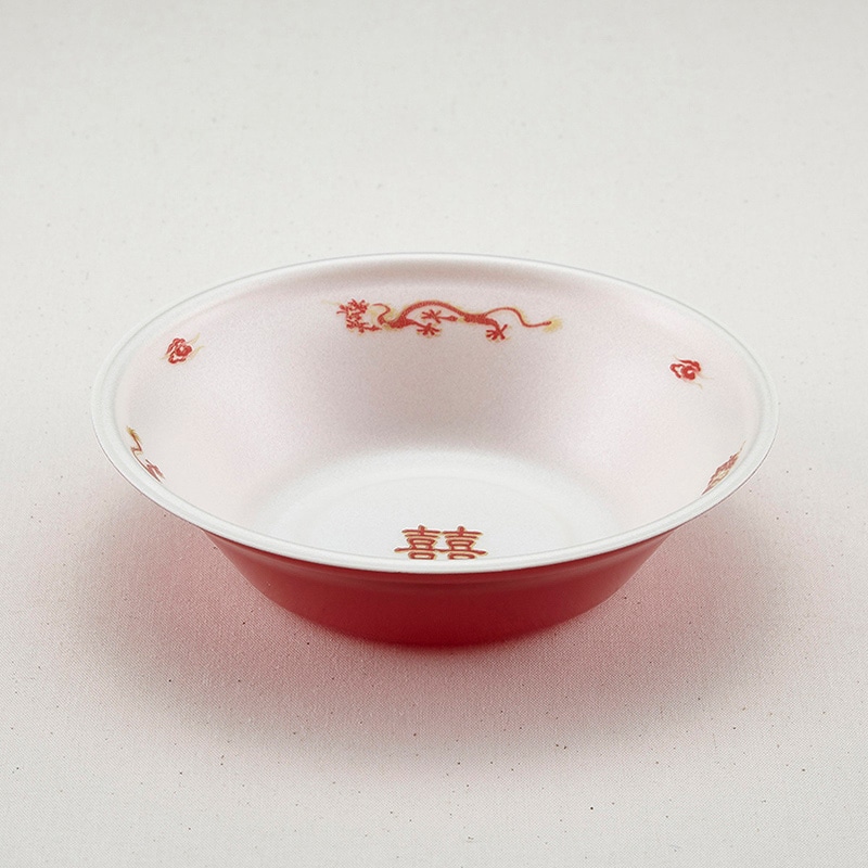 青葉紙業 麺容器 あさどん 本体 190 耐熱龍外赤 221882 50個/袋（ご注文単位24袋）【直送品】