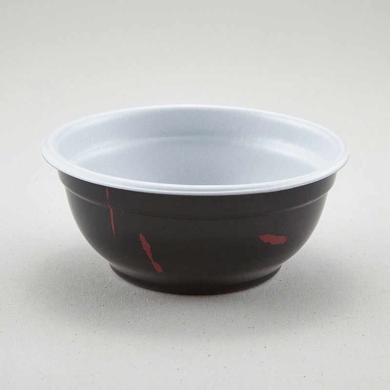 青葉紙業 麺容器 でかどん 本体 うるし 222003 50個/袋（ご注文単位9袋）【直送品】