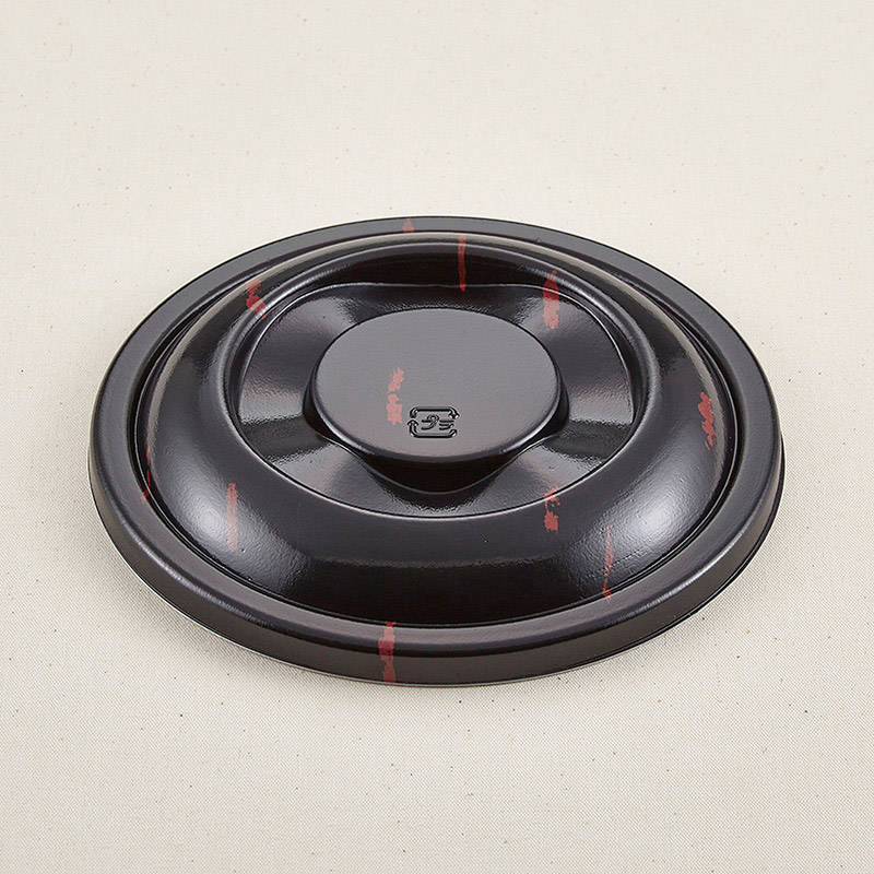 青葉紙業 麺容器 でかどん 蓋 うるし 222103 50枚/袋（ご注文単位9袋）【直送品】