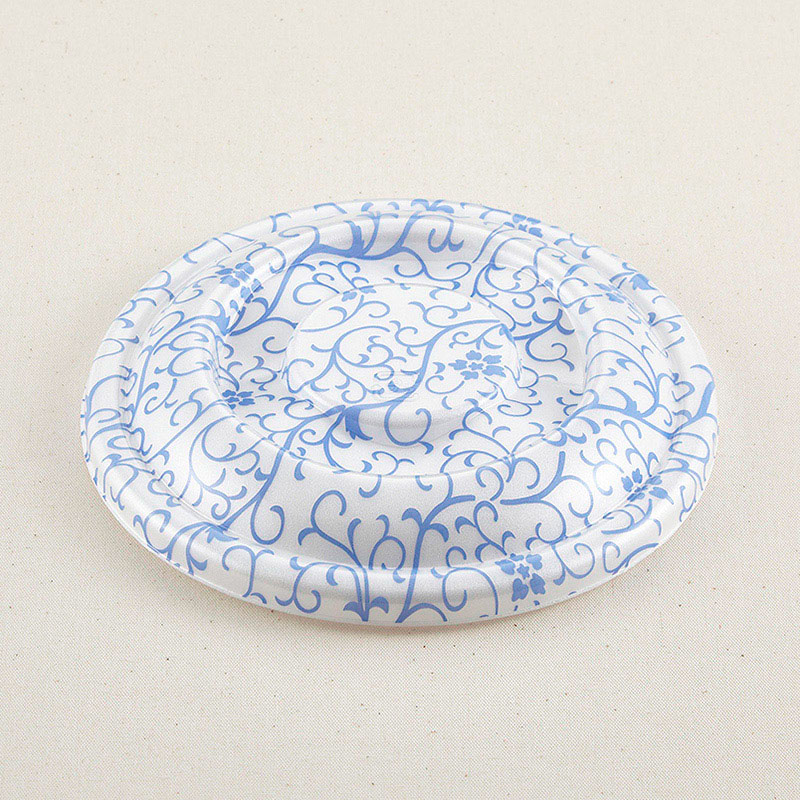 青葉紙業 麺容器 でかどん 蓋 からくさ 222115 50枚/袋（ご注文単位9袋）【直送品】