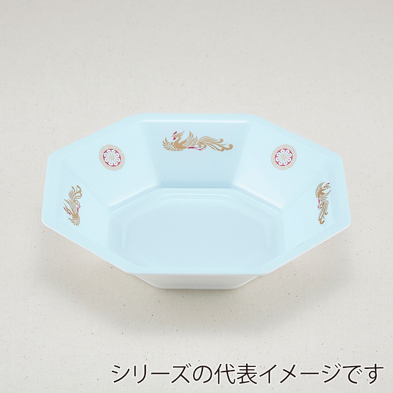 青葉紙業 丼容器 八角皿 本体 大 おおとり 224201 50枚/袋（ご注文単位12袋）【直送品】