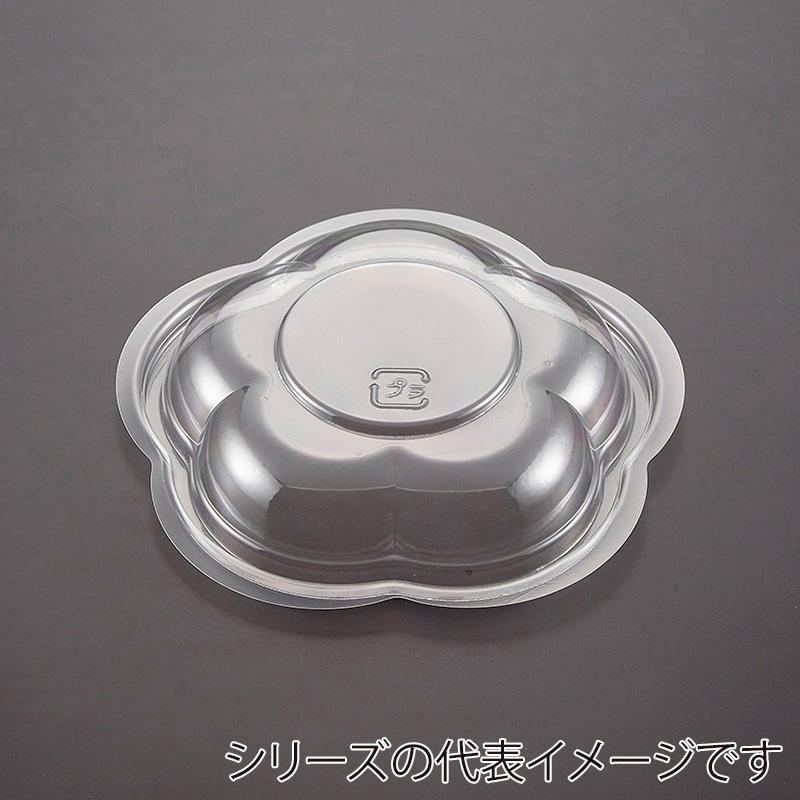 青葉紙業 惣菜容器 フラワー 蓋 透明 120 230020 50枚/袋（ご注文単位32袋）【直送品】