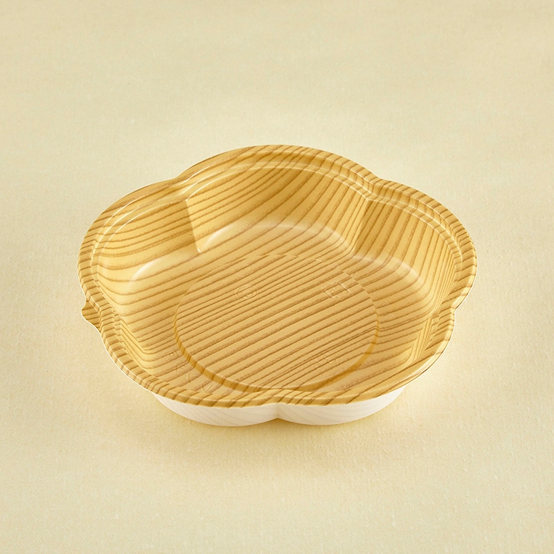 青葉紙業 惣菜容器 フラワー 本体 140 もくめ 230024 50個/袋（ご注文単位24袋）【直送品】