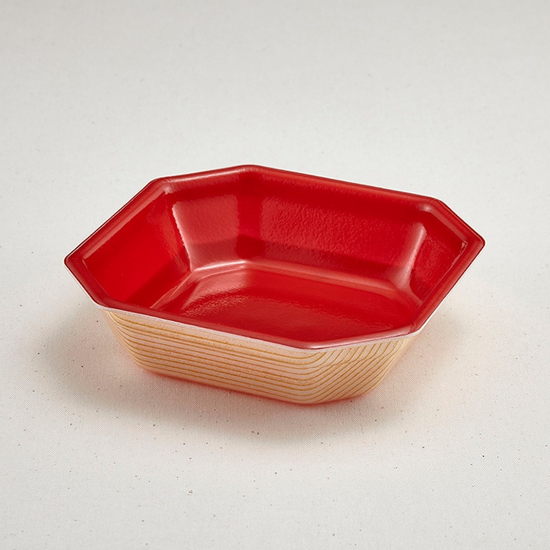 青葉紙業 弁当容器 本体 SB-15 耐熱もくめ内赤 230042 50個/袋（ご注文単位20袋）【直送品】