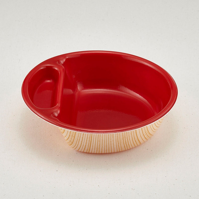 青葉紙業 弁当容器 本体 SB-18 耐熱もくめ内赤 230091 50個/袋（ご注文単位16袋）【直送品】