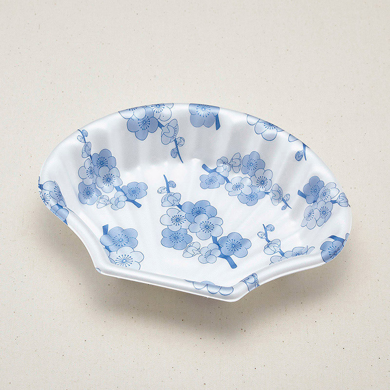 青葉紙業 刺身容器 ほたて うめ 230308 50枚/袋（ご注文単位10袋）【直送品】