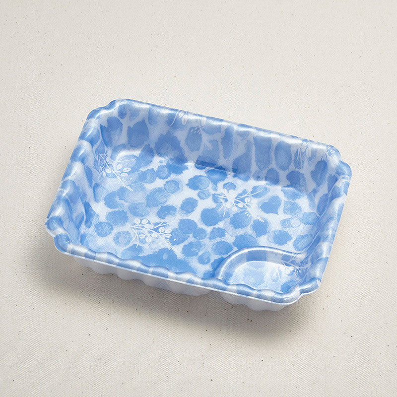 青葉紙業 刺身容器 かく皿 小 はぎ 230609 100枚/袋（ご注文単位9袋）【直送品】