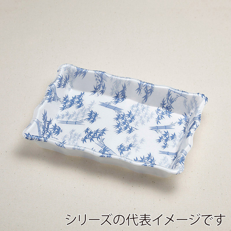 青葉紙業 刺身容器 なみざら 50 たけ 230812 50枚/袋（ご注文単位12袋）【直送品】