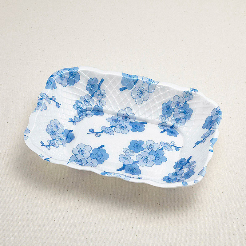 青葉紙業 刺身容器 ふかざら 中 うめ 232108 100枚/袋（ご注文単位9袋）【直送品】