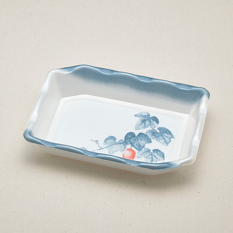 青葉紙業 刺身容器 すみきり皿 4 からすうり 236427 50枚/袋（ご注文単位16袋）【直送品】