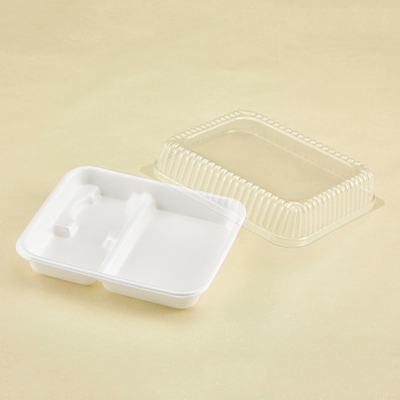 青葉紙業 惣菜容器 スナックボックス 本体・蓋セット 246051 100セット/袋（ご注文単位5袋）【直送品】