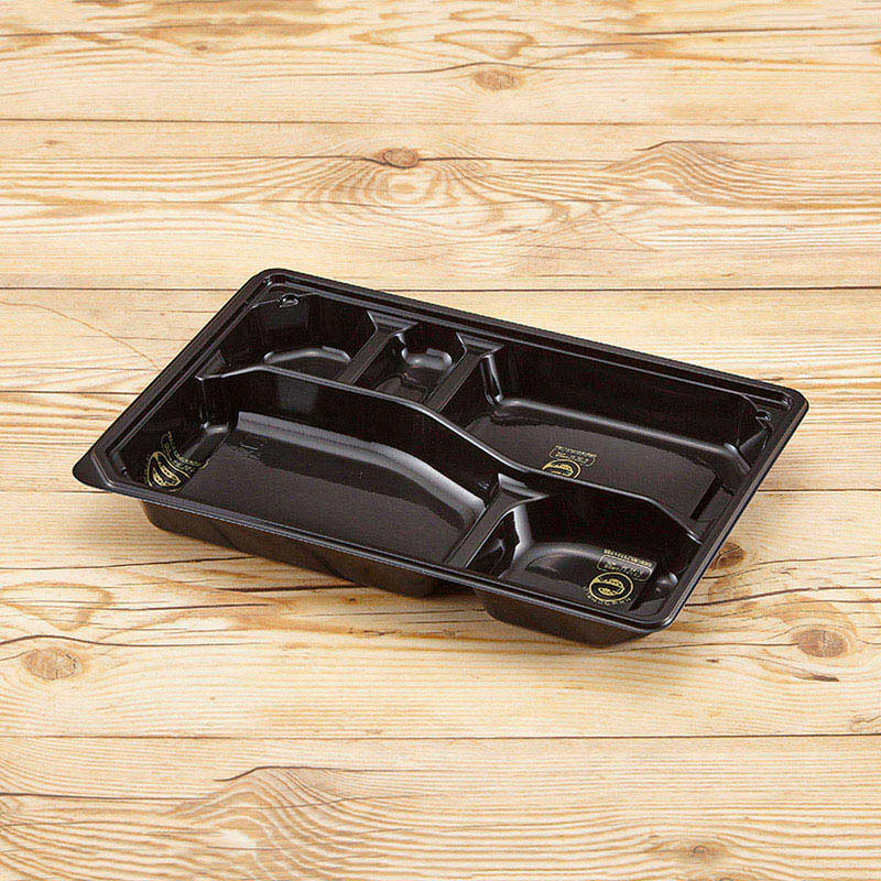 青葉紙業 弁当容器 本体 EA-263NS 黒 247006 50個/袋（ご注文単位12袋）【直送品】