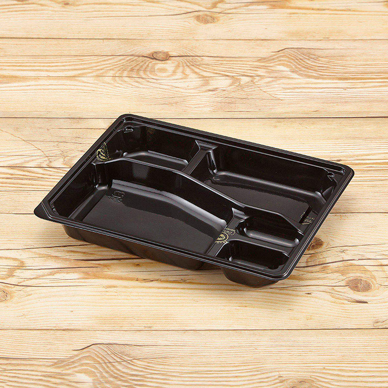 青葉紙業 弁当容器 本体 EA-236NS 黒 247016 50個/袋（ご注文単位12袋）【直送品】