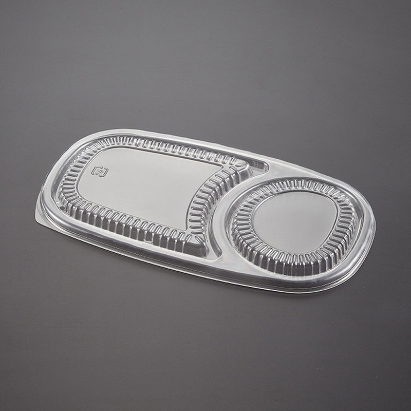 青葉紙業 カレー容器 蓋 中 透明 251130 50枚/袋（ご注文単位12袋）【直送品】