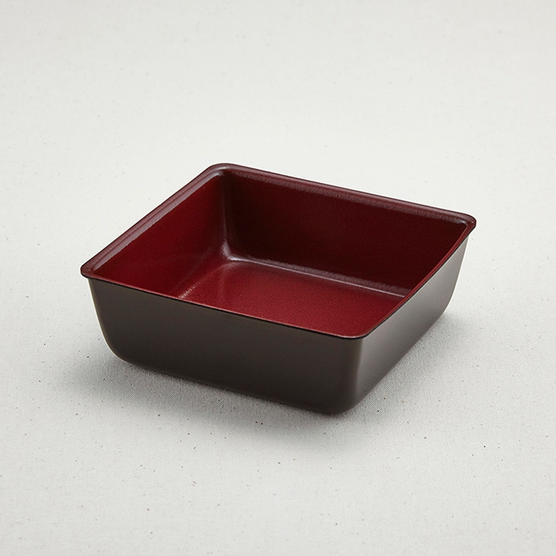 青葉紙業 折箱容器 角折 本体 40 くろ内赤 270003 50個/袋（ご注文単位18袋）【直送品】