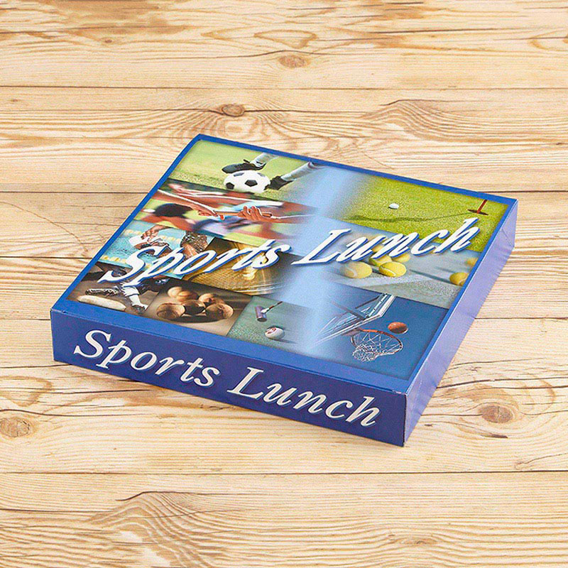 青葉紙業 弁当容器 スポーツランチ 外箱 AT80-80 16058 50個/袋（ご注文単位6袋）【直送品】