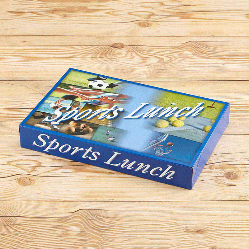 青葉紙業 弁当容器 スポーツランチ 外箱 AT90-60 16059 50個/袋（ご注文単位6袋）【直送品】