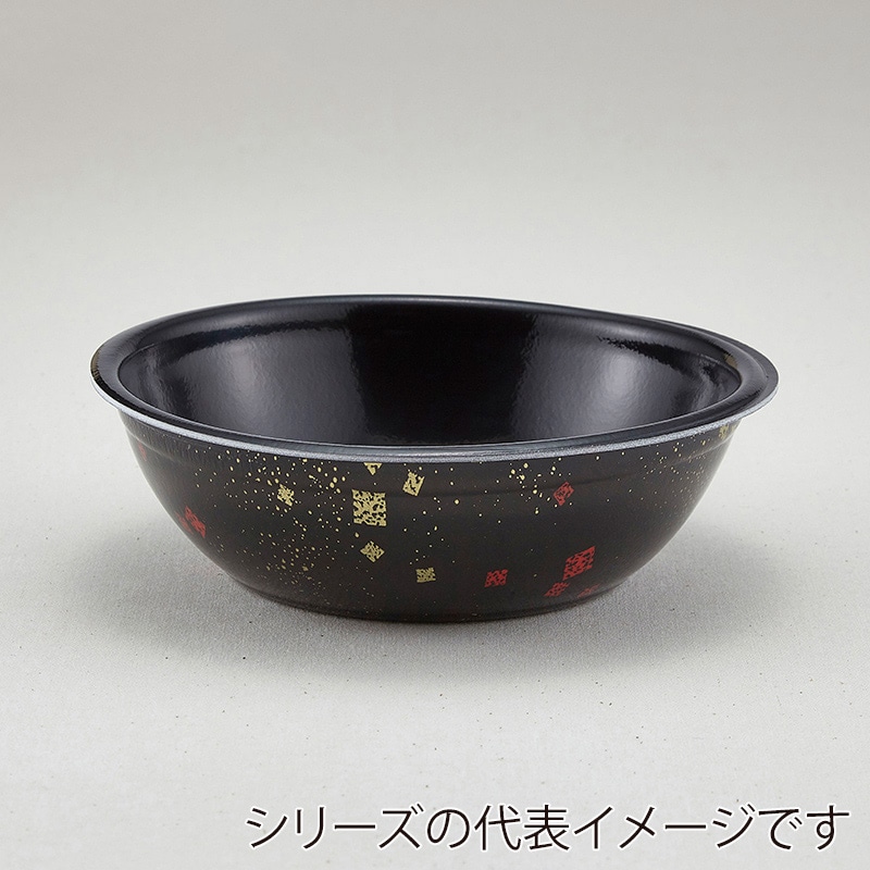青葉紙業 丼容器 本体 SD-170 耐熱黒まきえ内黒 205066 50個/袋（ご注文単位16袋）【直送品】
