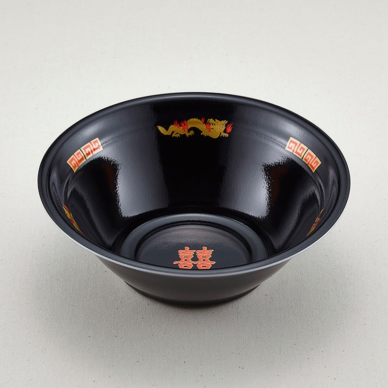 青葉紙業 麺容器 ラーメン 本体 大 黒龍 221752 50個/袋（ご注文単位12袋）【直送品】